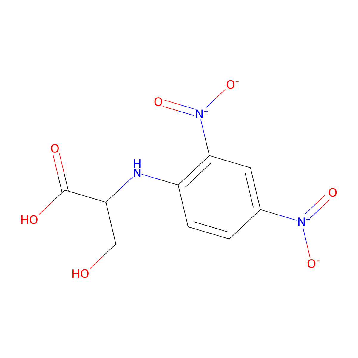 N-(2,4-Dinitrophenyl)serine molecular structure, CAS 10547-30-5