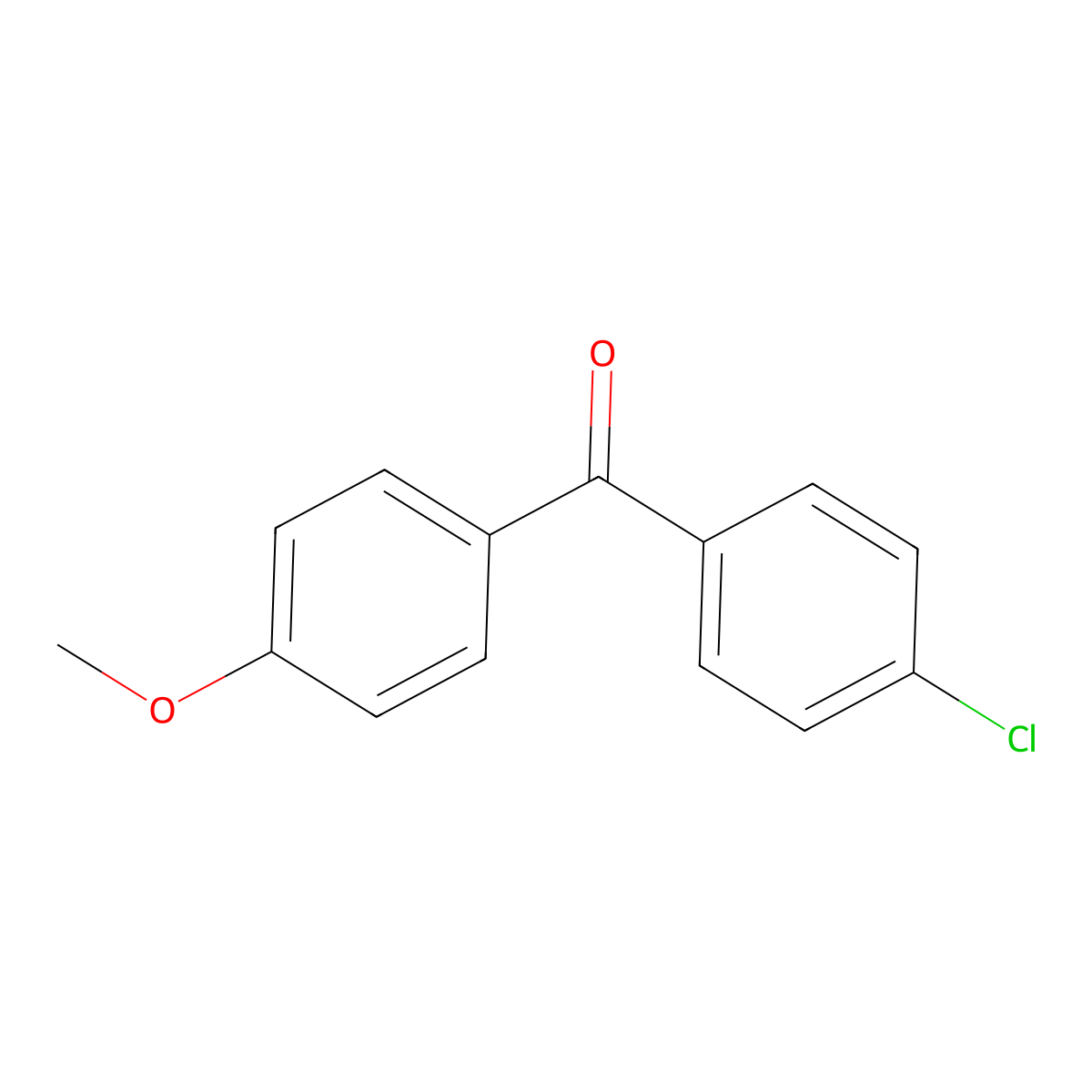 4-Chloro-4'-methoxybenzophenone molecular structure, CAS 10547-60-1