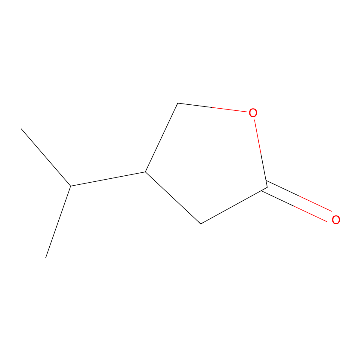 4-Isopropyldihydrofuran-2(3H)-one molecular structure, CAS 10547-88-3