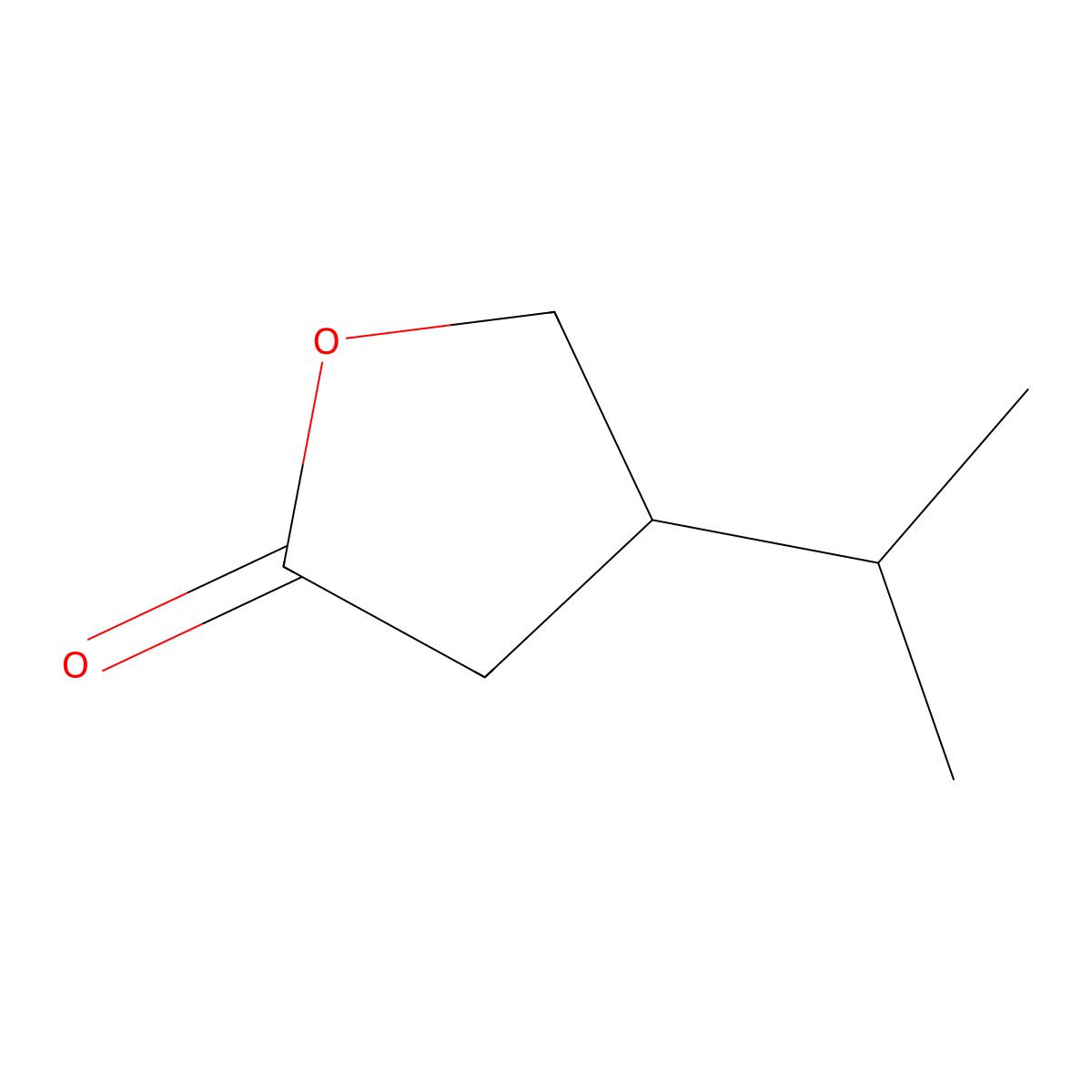 4-Isopropyldihydrofuran-2(3H)-one molecular structure, CAS 10547-88-3