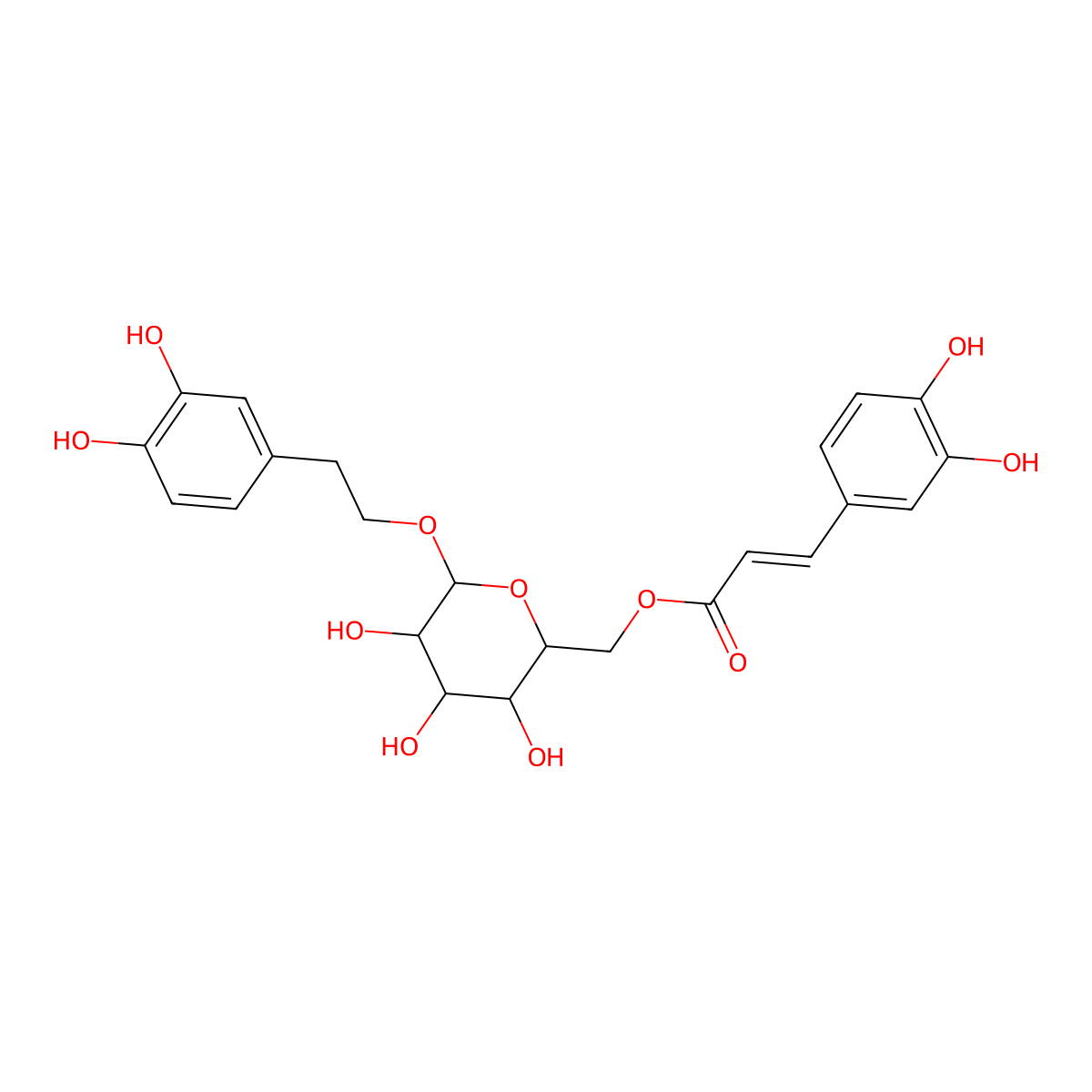Calceolarioside B molecular structure, CAS 105471-98-5