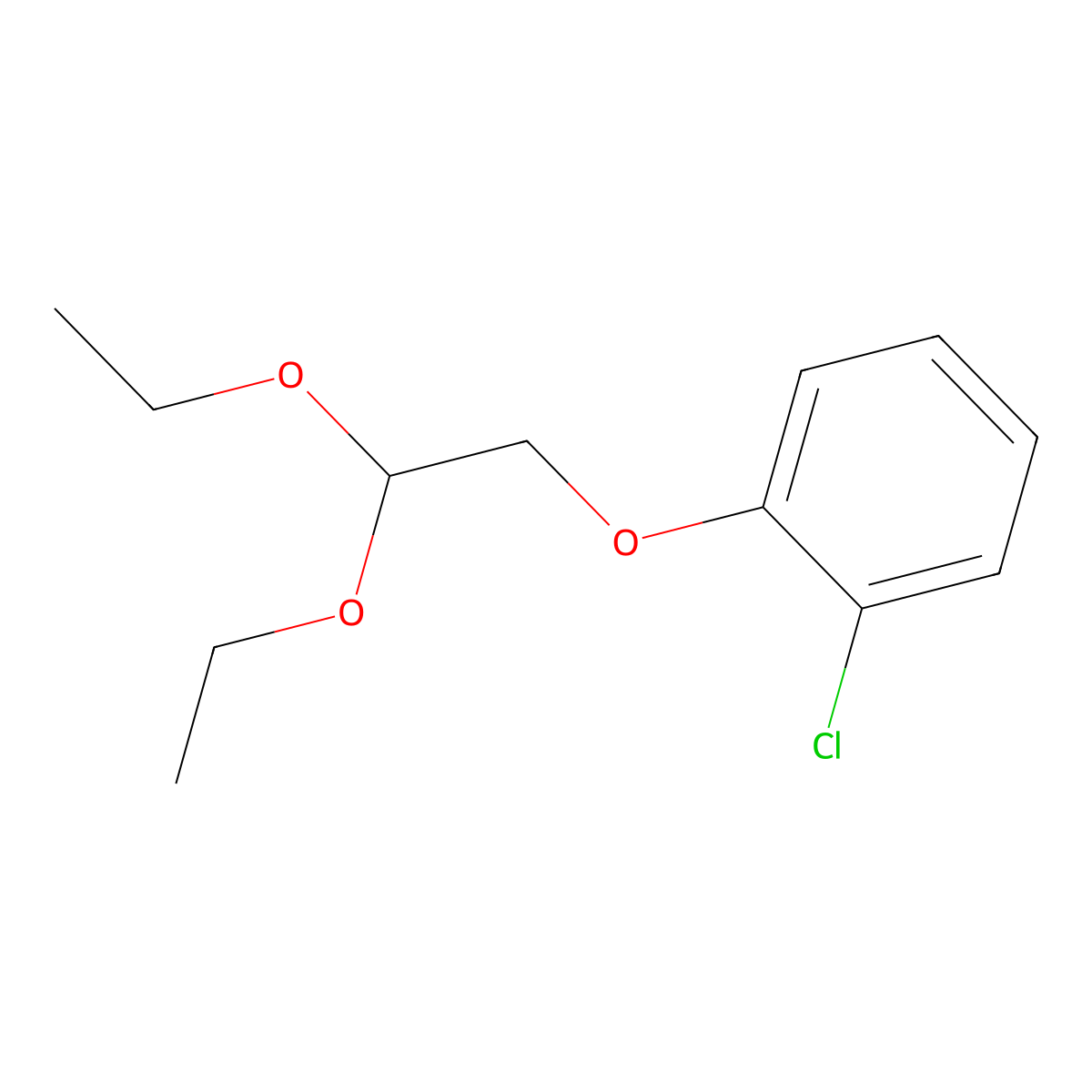 1-Chloro-2-(2,2-diethoxy-ethoxy)-benzene molecular structure, CAS 105474-73-5
