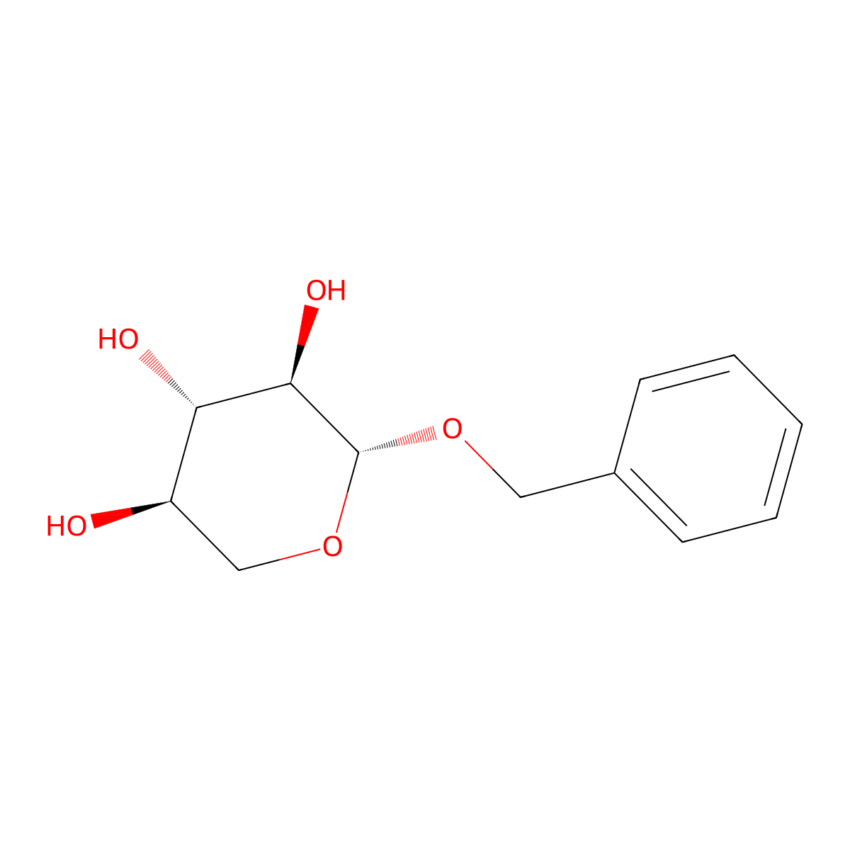 Benzyl-beta-D-xyloside molecular structure, CAS 10548-61-5