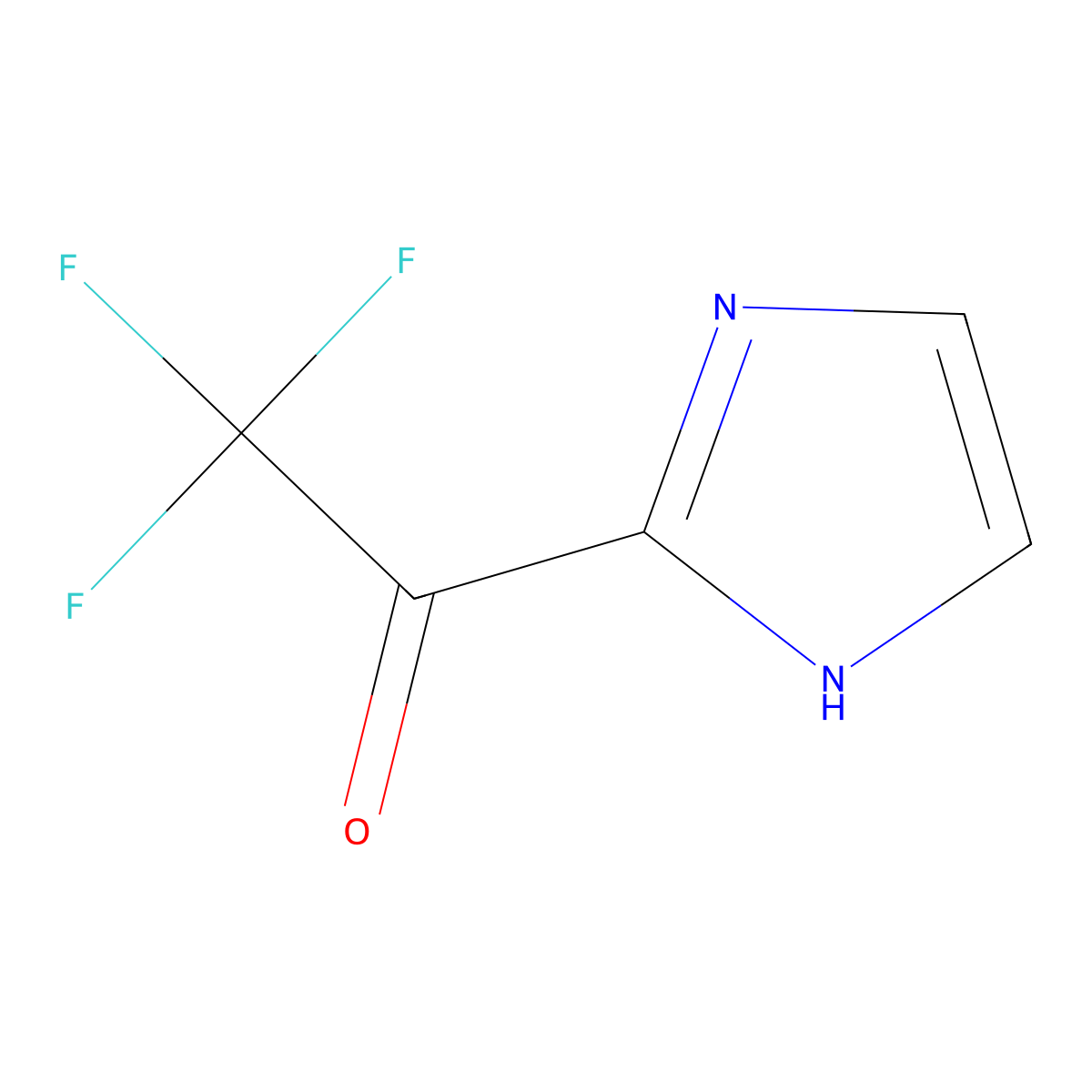 2,2,2-Trifluoro-1-(1H-imidazol-2-yl)ethanone molecular structure, CAS 105480-29-3