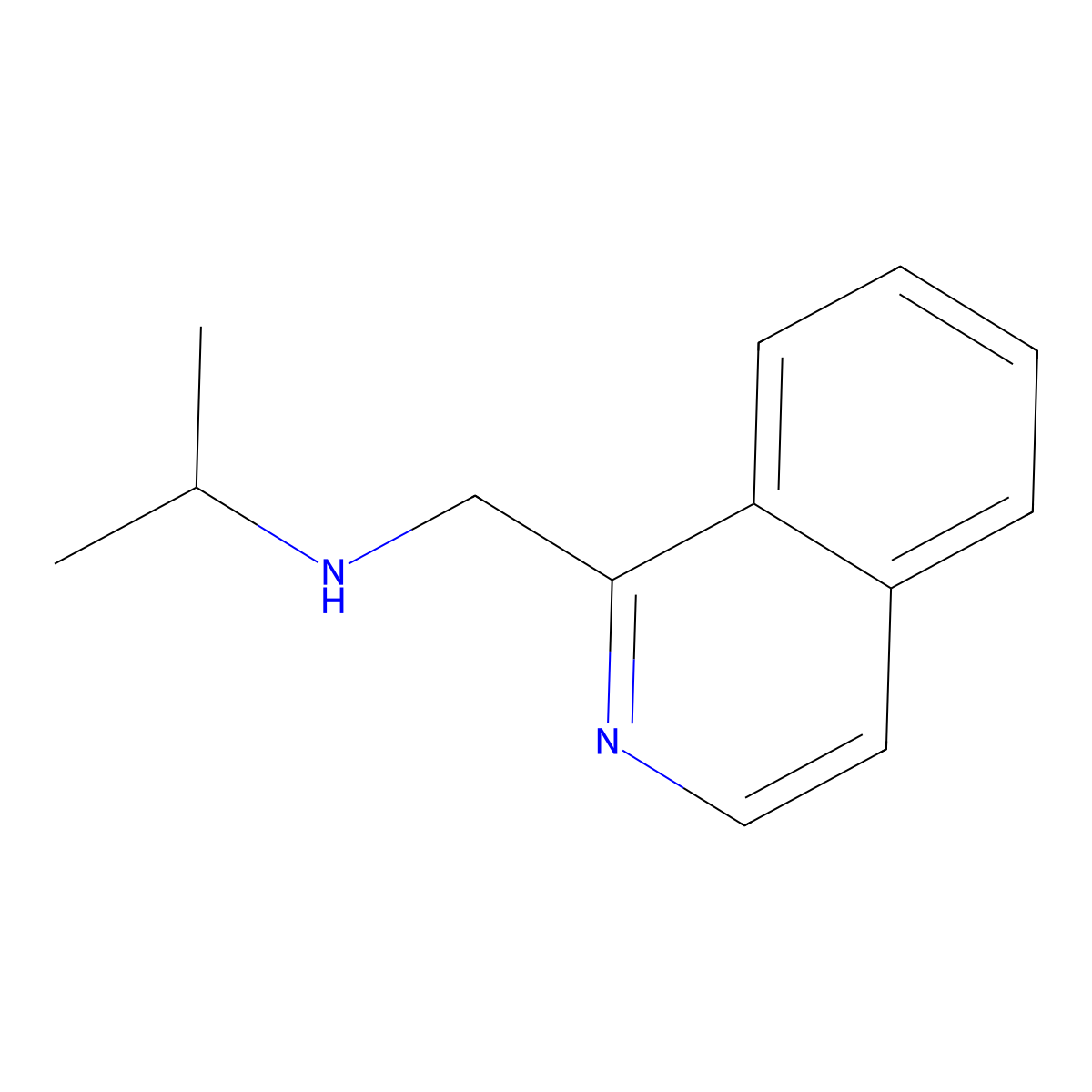 Isopropyl-isoquinolin-1-ylmethyl-amine molecular structure, CAS 105487-98-7