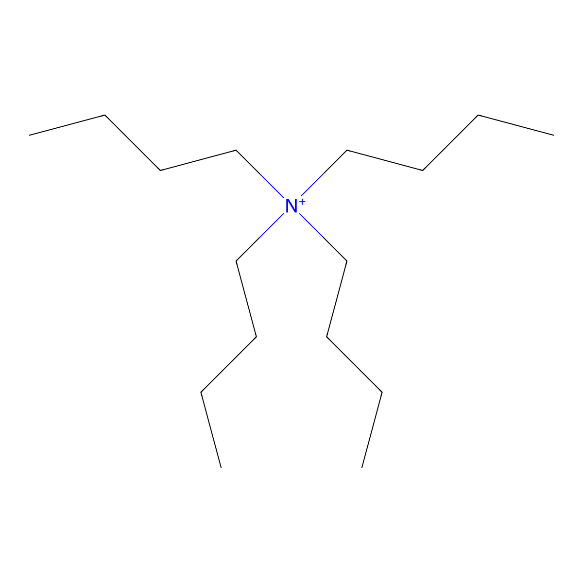 Tetrabutylammonium molecular structure, CAS 10549-76-5