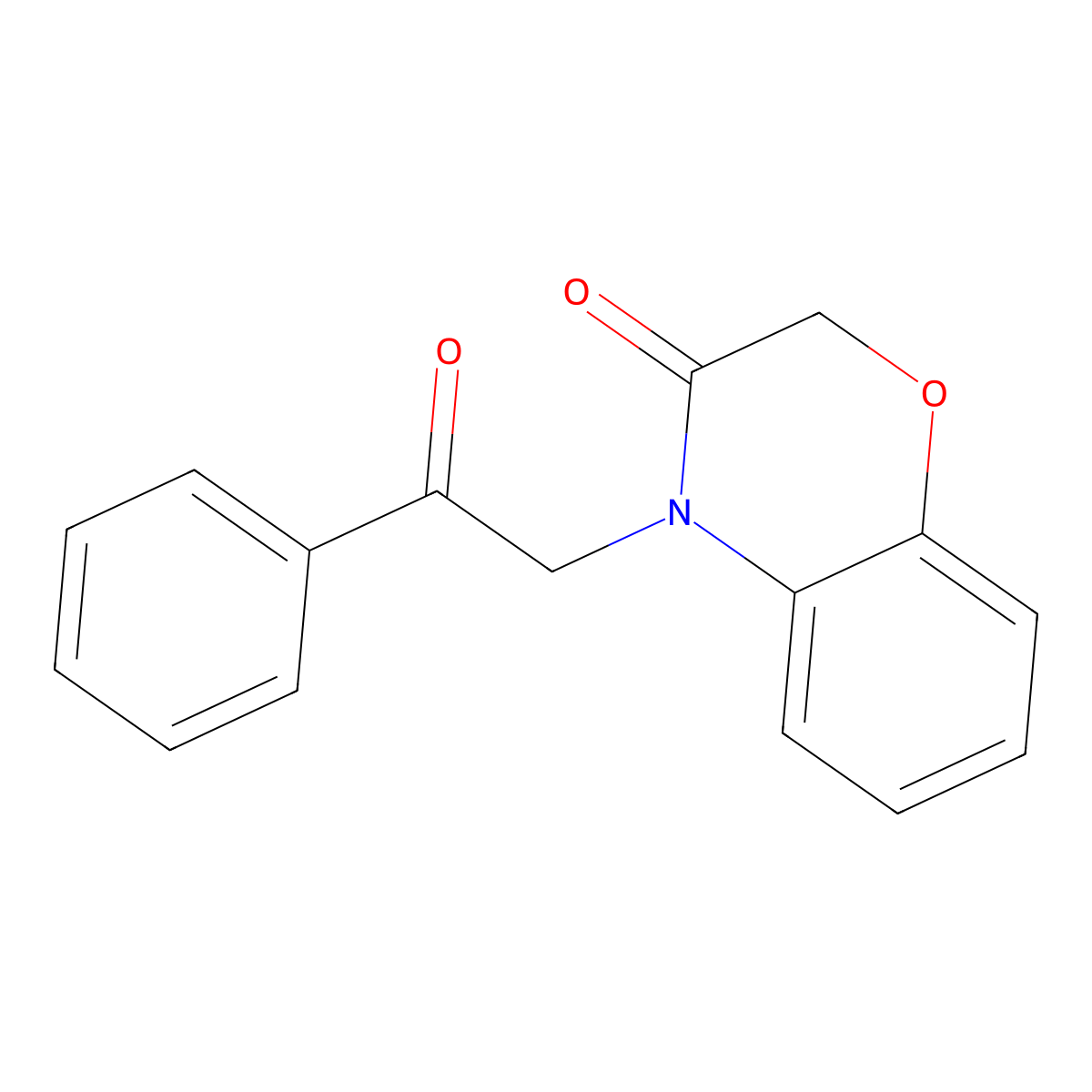 2H-1,4-Benzoxazin-3(4H)-one, 4-(2-oxo-2-phenylethyl)- molecular structure, CAS 105492-43-1