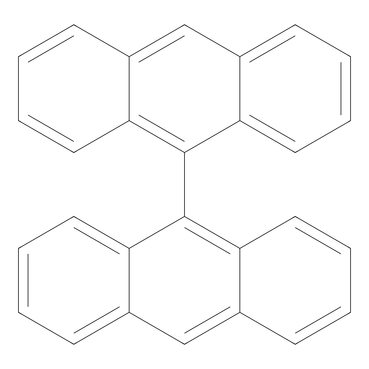9,9'-Bianthryl molecular structure, CAS 1055-23-8