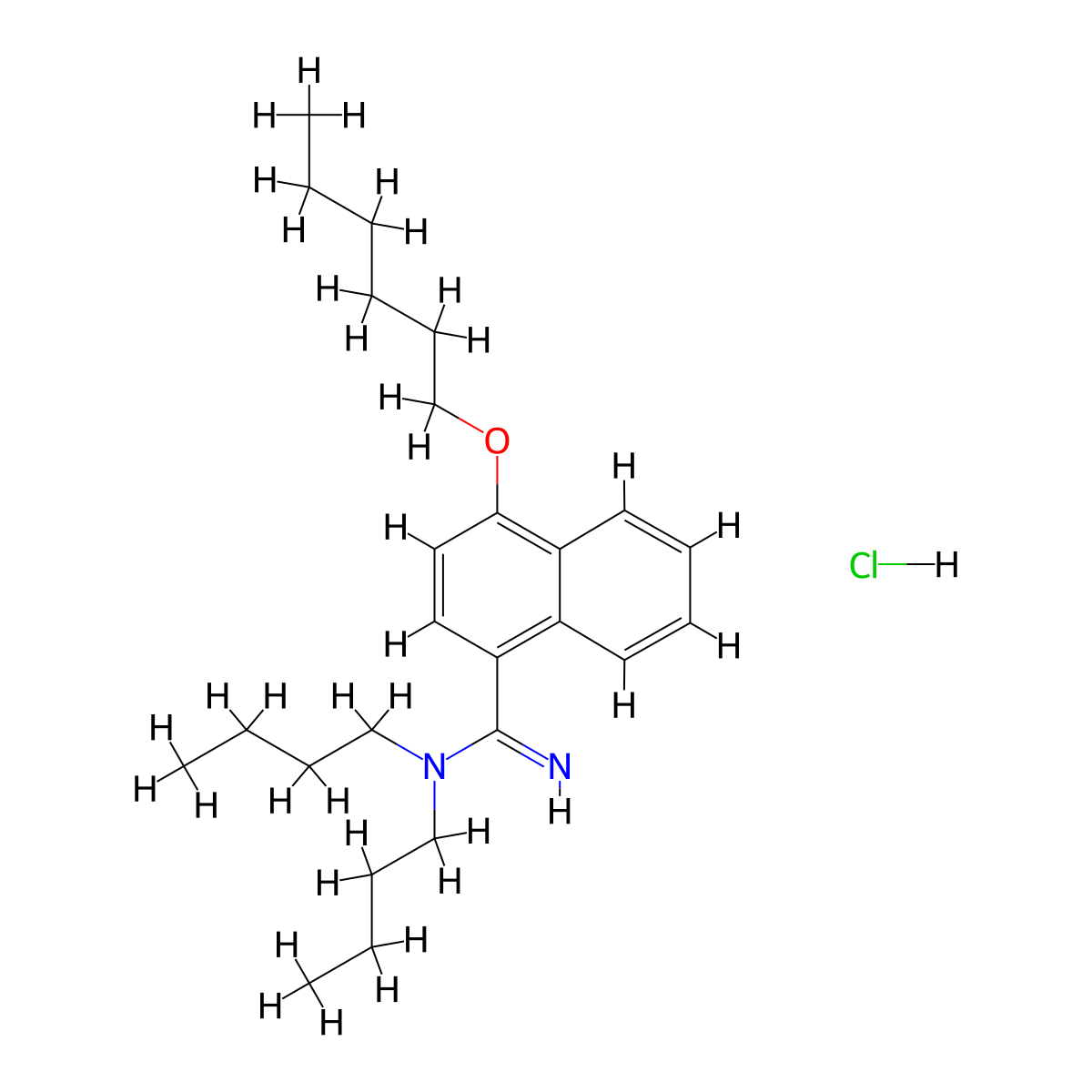 Bunamidine Hydrochloride molecular structure, CAS 1055-55-6