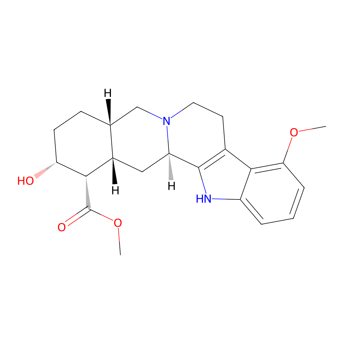 Venenatine molecular structure, CAS 1055-75-0