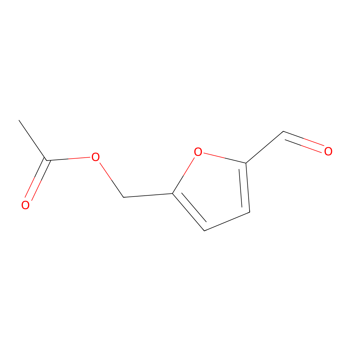 5-Acetoxymethyl-2-furaldehyde molecular structure, CAS 10551-58-3