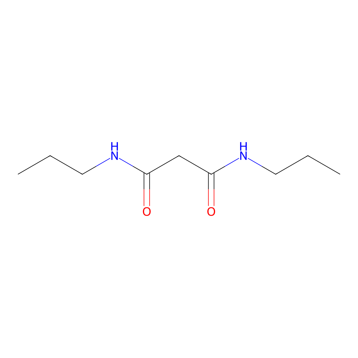 N~1~,N~3~-Dipropylpropanediamide molecular structure, CAS 10551-78-7