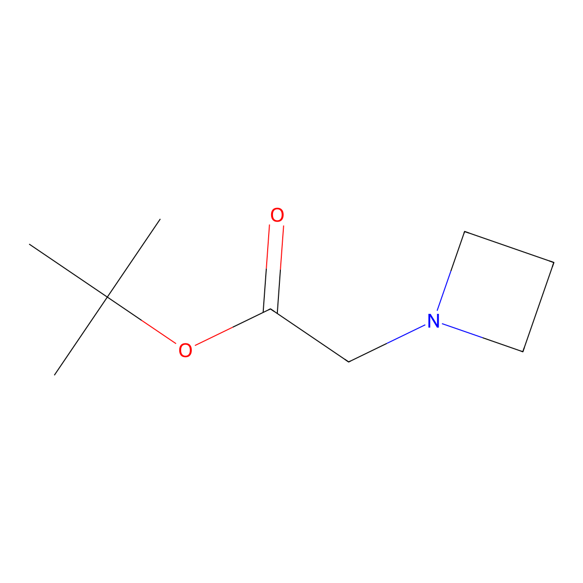 Tert-butyl 2-(azetidin-1-yl)acetate molecular structure, CAS 1055268-73-9
