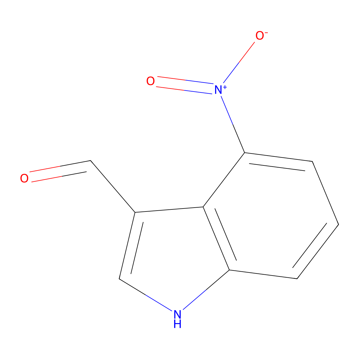 4-Nitroindole-3-carboxaldehyde molecular structure, CAS 10553-11-4