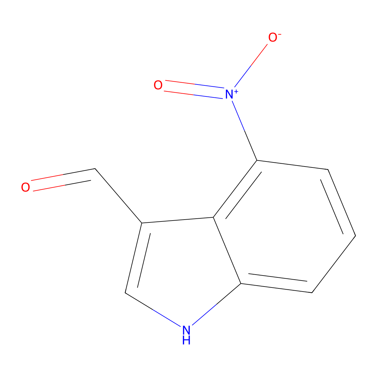4-Nitroindole-3-carboxaldehyde molecular structure, CAS 10553-11-4