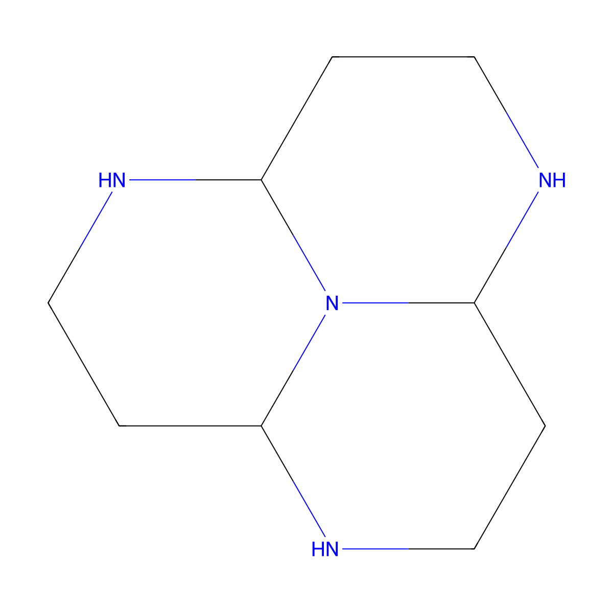 Dodecahydro-1,4,7,9b-tetraazaphenalene molecular structure, CAS 10553-85-2