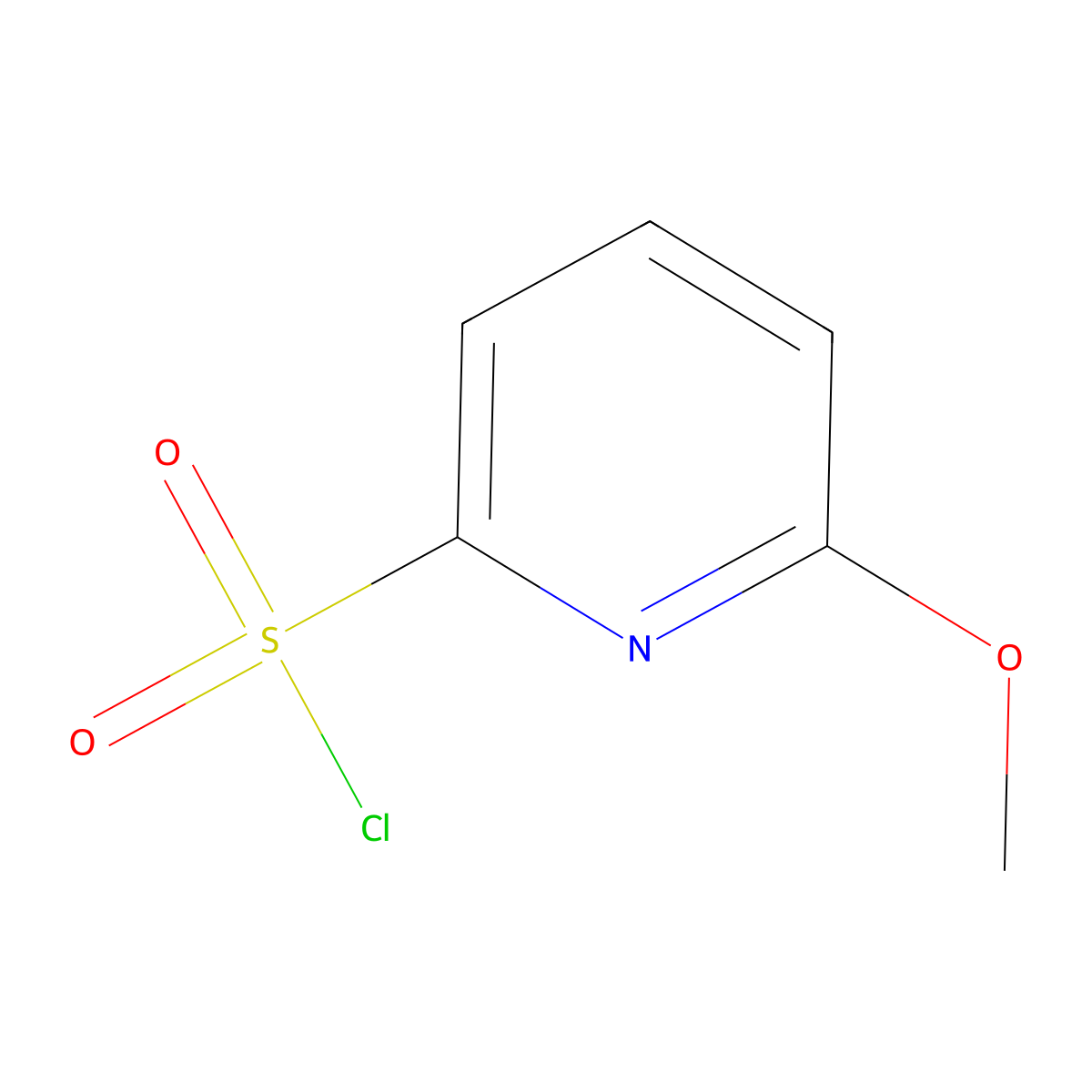 6-Methoxypyridine-2-sulfonyl chloride molecular structure, CAS 1055307-65-7