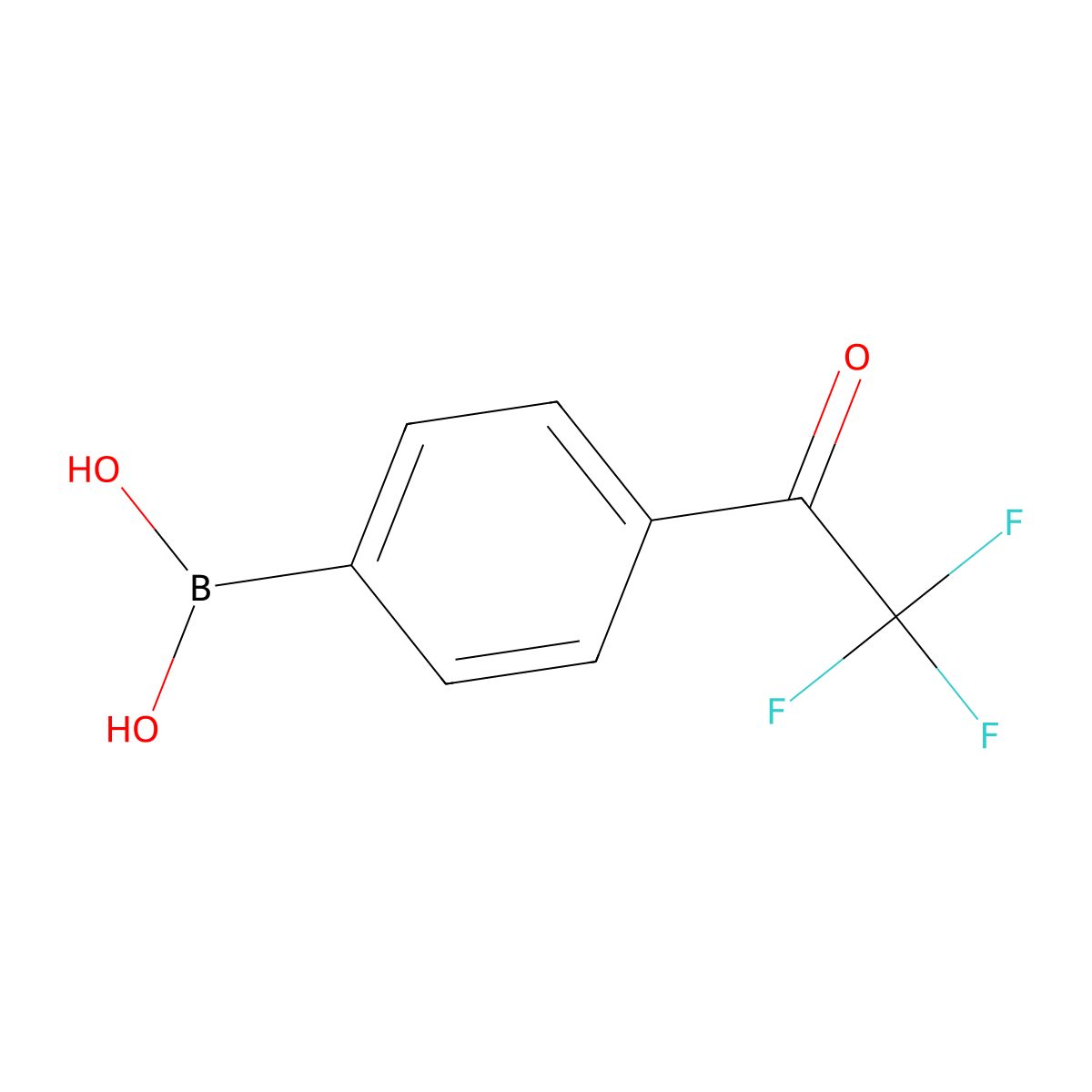 [4-(Trifluoroacetyl)phenyl]boronic acid molecular structure, CAS 1055316-64-7