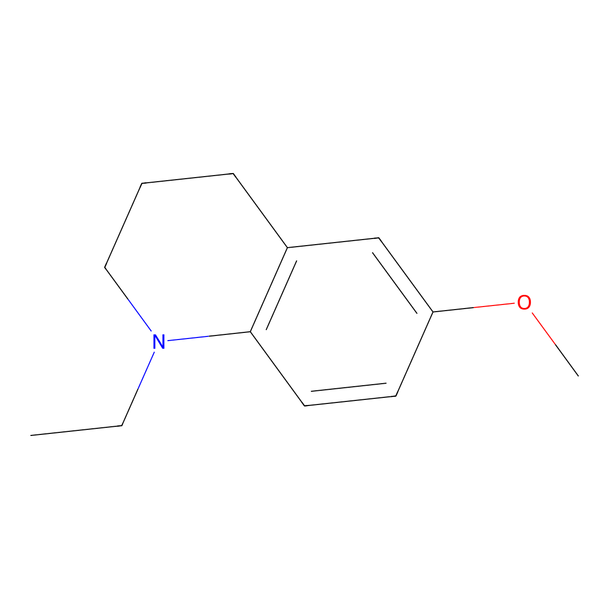 1-Ethyl-6-methoxy-1,2,3,4-tetrahydroquinoline molecular structure, CAS 105532-25-0