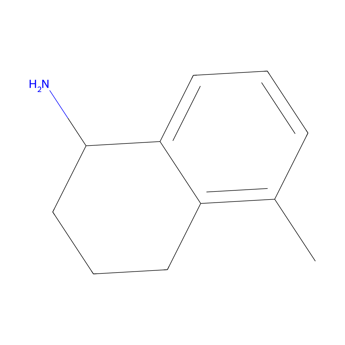 (R)-5-Methyl-1,2,3,4-tetrahydro-naphthalen-1-ylamine molecular structure, CAS 1055321-35-1
