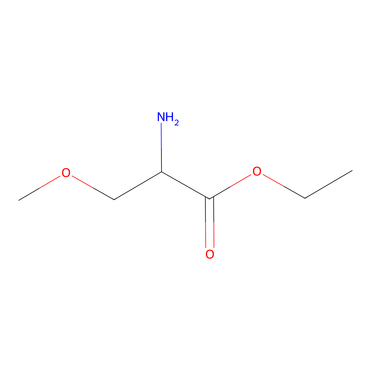 ethyl (2S)-2-amino-3-methoxypropanoate molecular structure, CAS 1055326-47-0