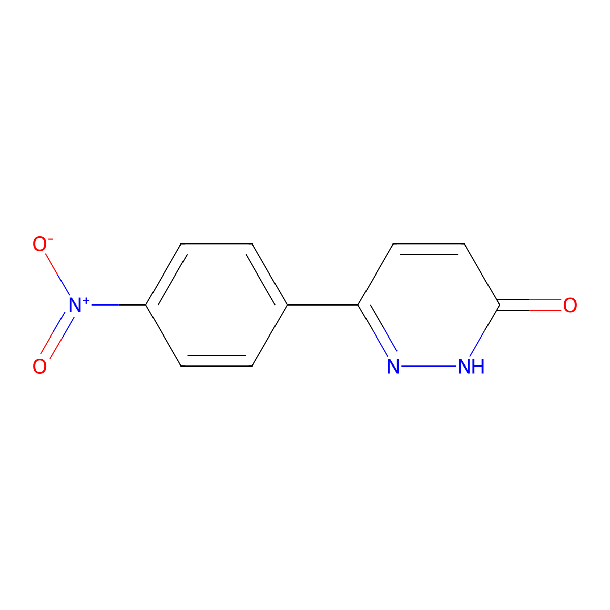 6-(4-nitrophenyl)pyridazin-3(2H)-one molecular structure, CAS 105537-49-3