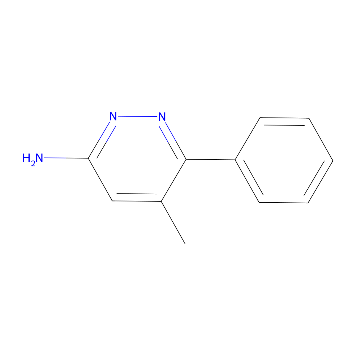 5-Methyl-6-phenylpyridazin-3-amine molecular structure, CAS 105537-96-0