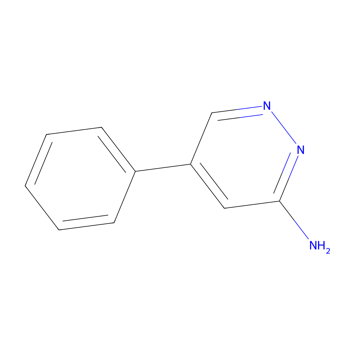 5-Phenylpyridazin-3-amine molecular structure, CAS 105537-97-1