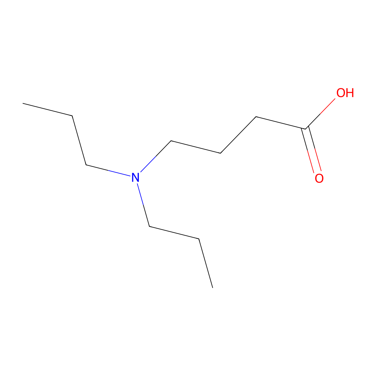 4-(Dipropylamino)butanoic acid molecular structure, CAS 105538-52-1