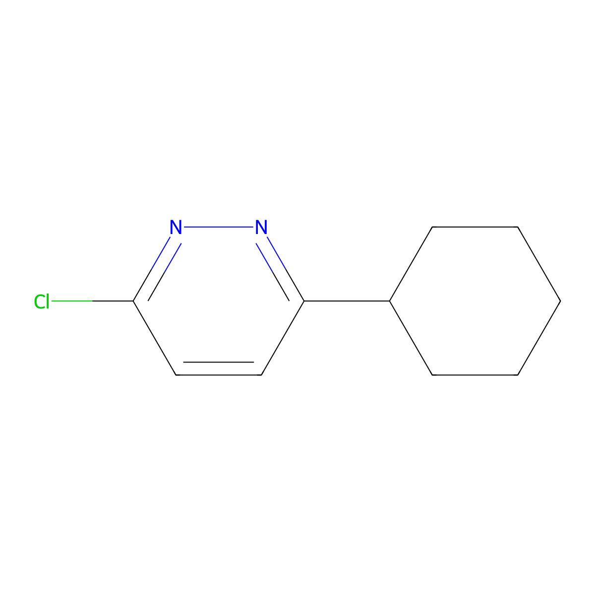3-Chloro-6-cyclohexylpyridazine molecular structure, CAS 105538-78-1