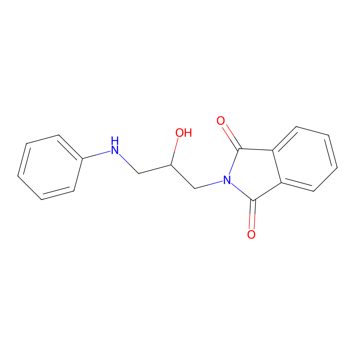 2-[2-hydroxy-3-(phenylamino)propyl]-2,3-dihydro-1H-isoindole-1,3-dione molecular structure, CAS 10554-11-7