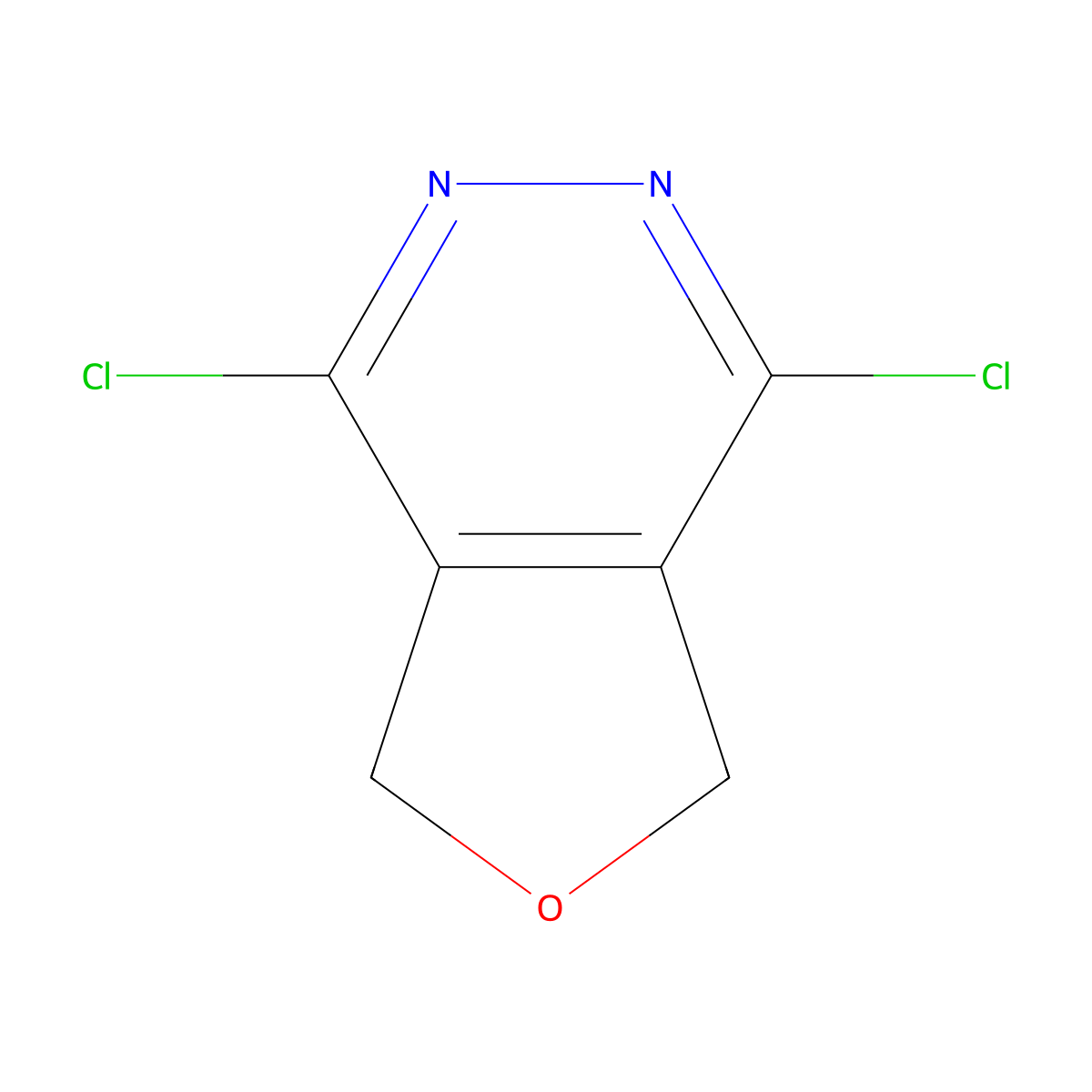 1,4-Dichloro-5,7-dihydrofuro[3,4-d]pyridazine molecular structure, CAS 10554-15-1