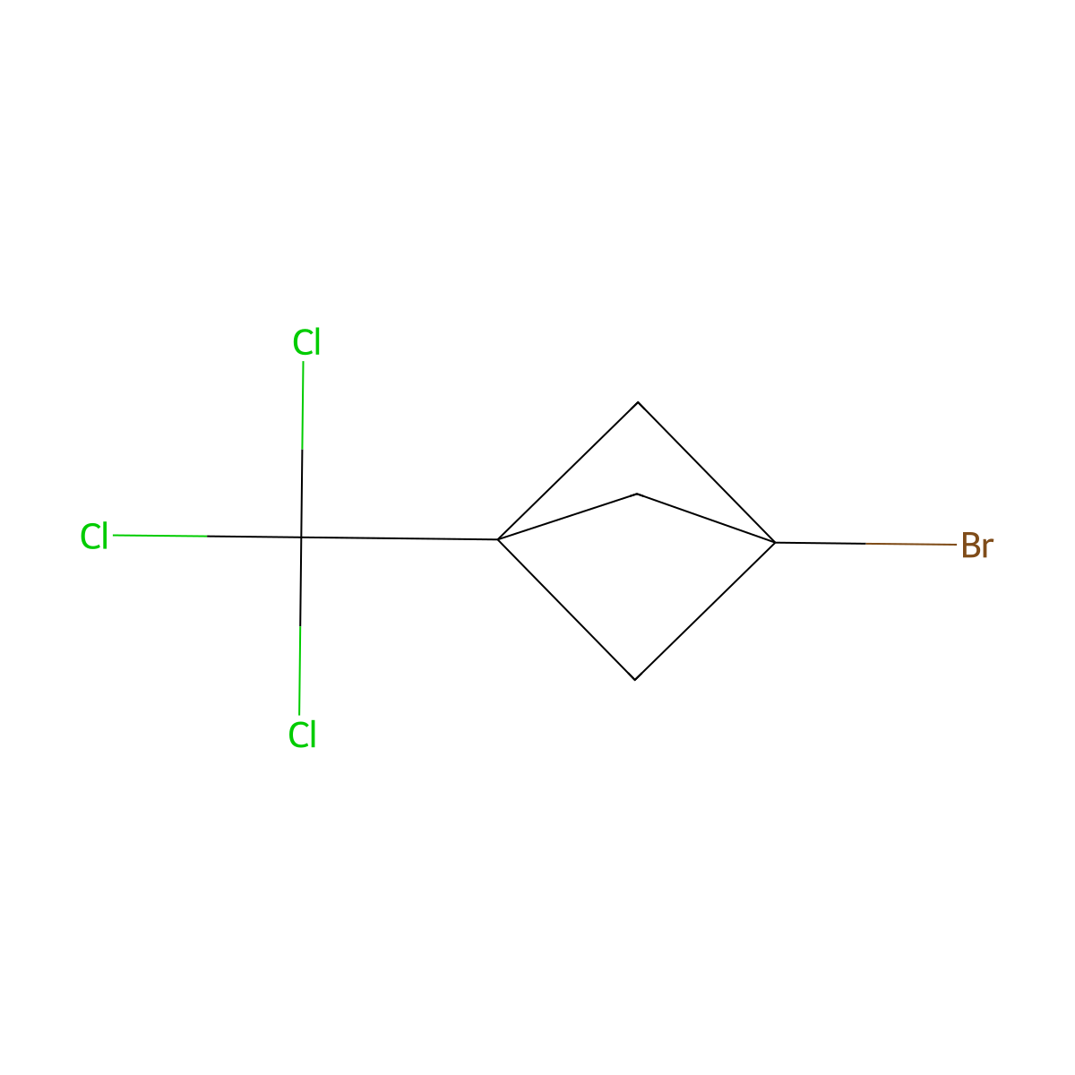 1-Bromo-3-(trichloromethyl)bicyclo[1.1.1]pentane molecular structure, CAS 105542-91-4