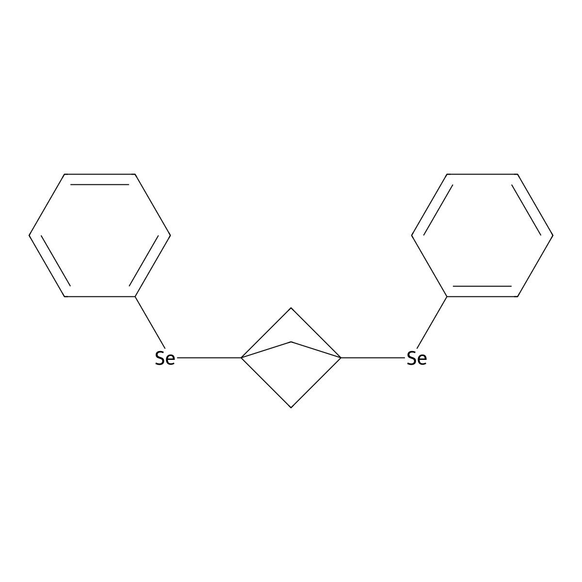 1,3-Bis(phenylseleno)bicyclo[1.1.1]pentane molecular structure, CAS 105542-97-0