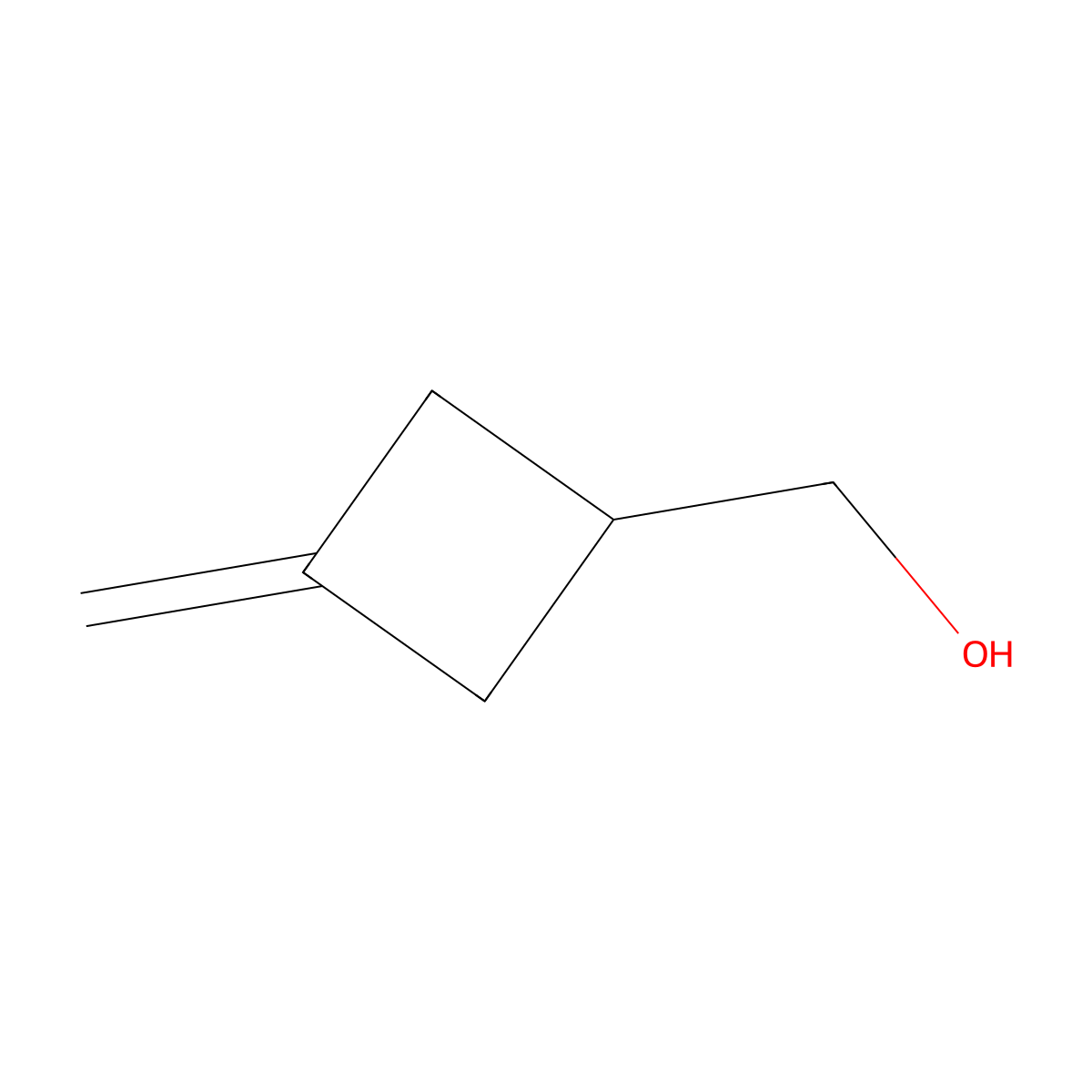 (3-Methylidenecyclobutyl)methanol molecular structure, CAS 10555-45-0