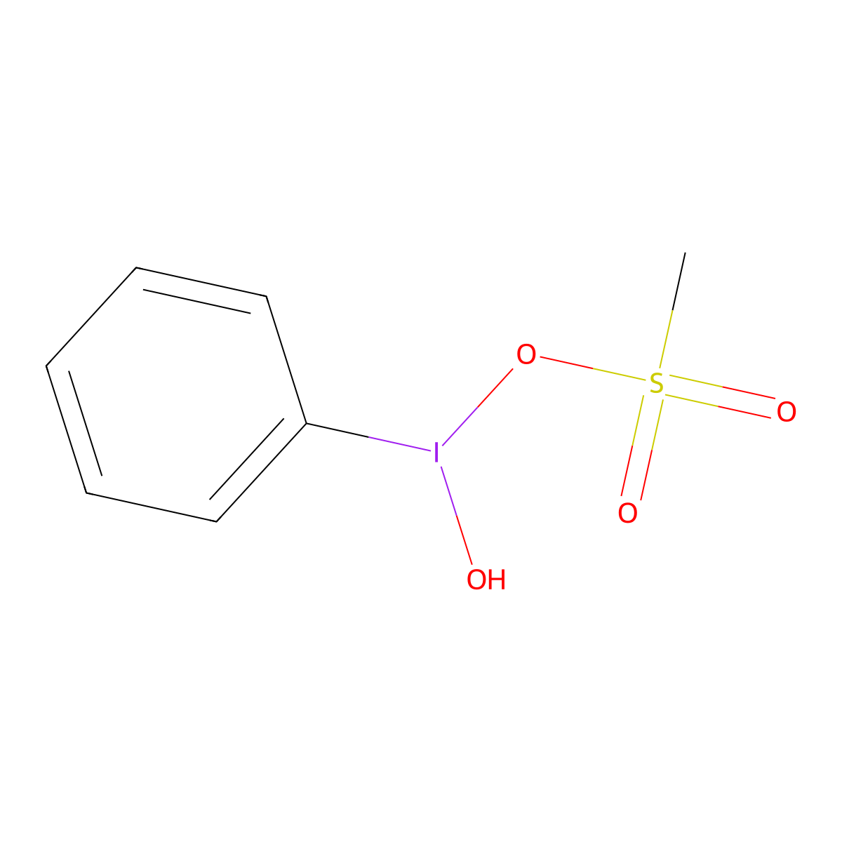 [Hydroxy(methanesulfonyloxy)iodo]benzene molecular structure, CAS 105551-42-6