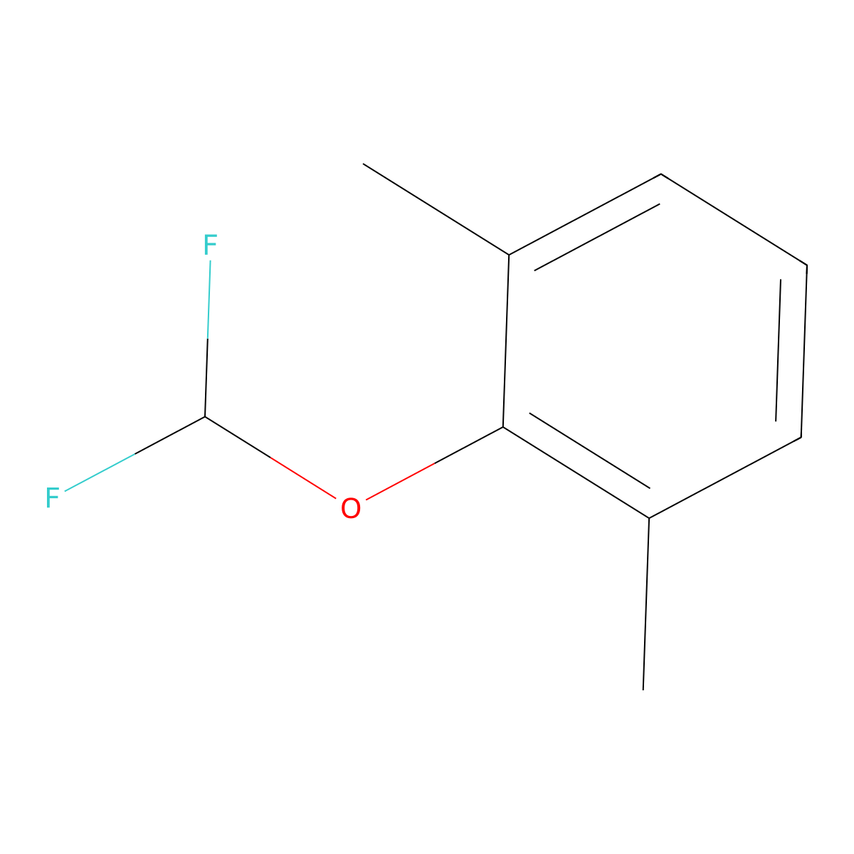 2-(Difluoromethoxy)-1,3-dimethyl-benzene molecular structure, CAS 105552-65-6
