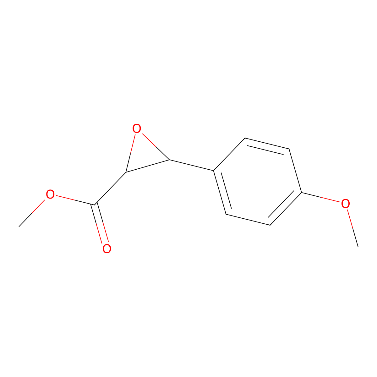 Methyl (2R,3S)-3-(4-methoxyphenyl)-2-oxiranecarboxylate molecular structure, CAS 105560-93-8