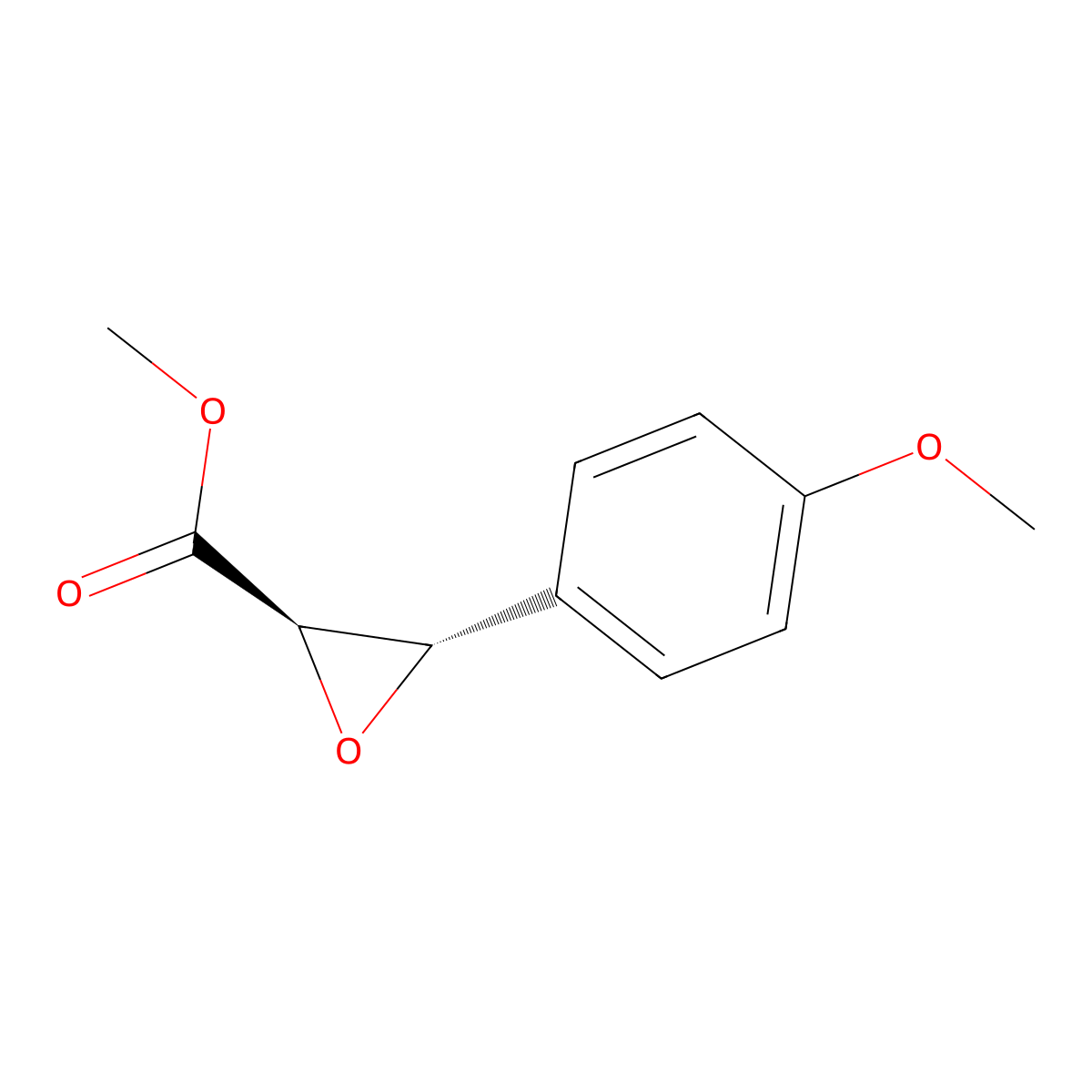 Methyl (2R,3S)-3-(4-methoxyphenyl)-2-oxiranecarboxylate molecular structure, CAS 105560-93-8