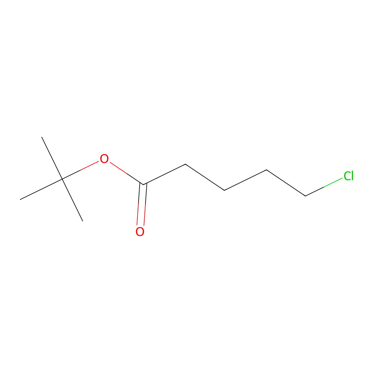 tert-Butyl 5-chloropentanoate molecular structure, CAS 105566-71-0