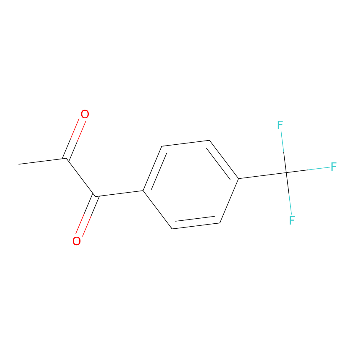 1-[4-(Trifluoromethyl)phenyl]propane-1,2-dione molecular structure, CAS 10557-13-8