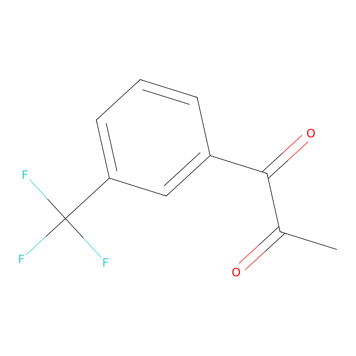 1-[3-(Trifluoromethyl)phenyl]propane-1,2-dione molecular structure, CAS 10557-15-0