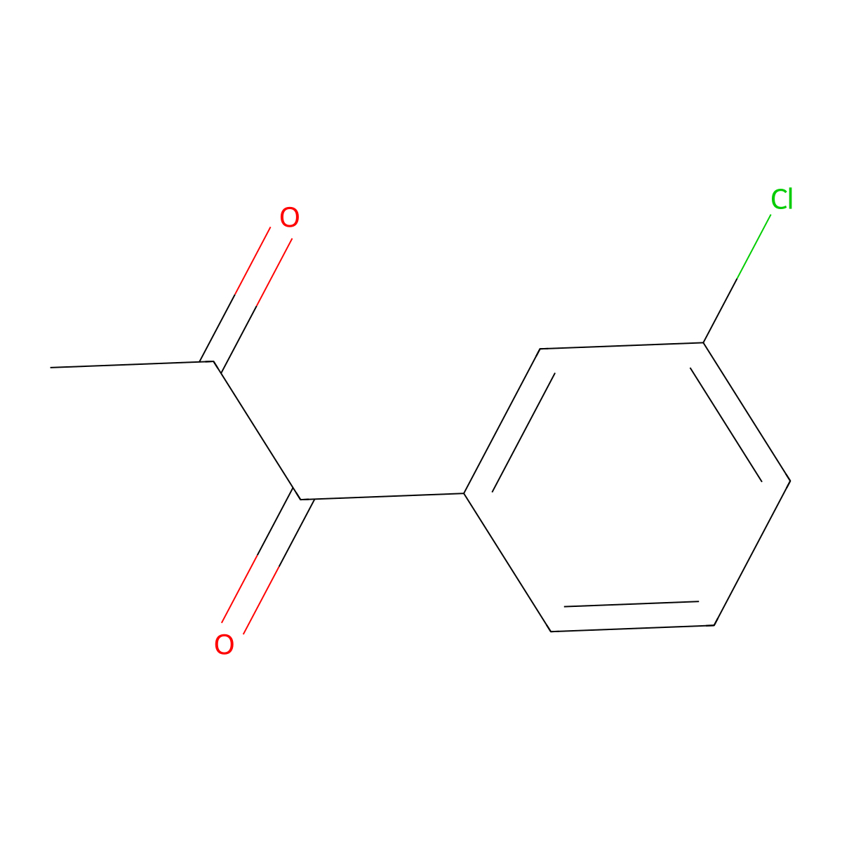 1-(3-Chlorophenyl)propane-1,2-dione molecular structure, CAS 10557-17-2