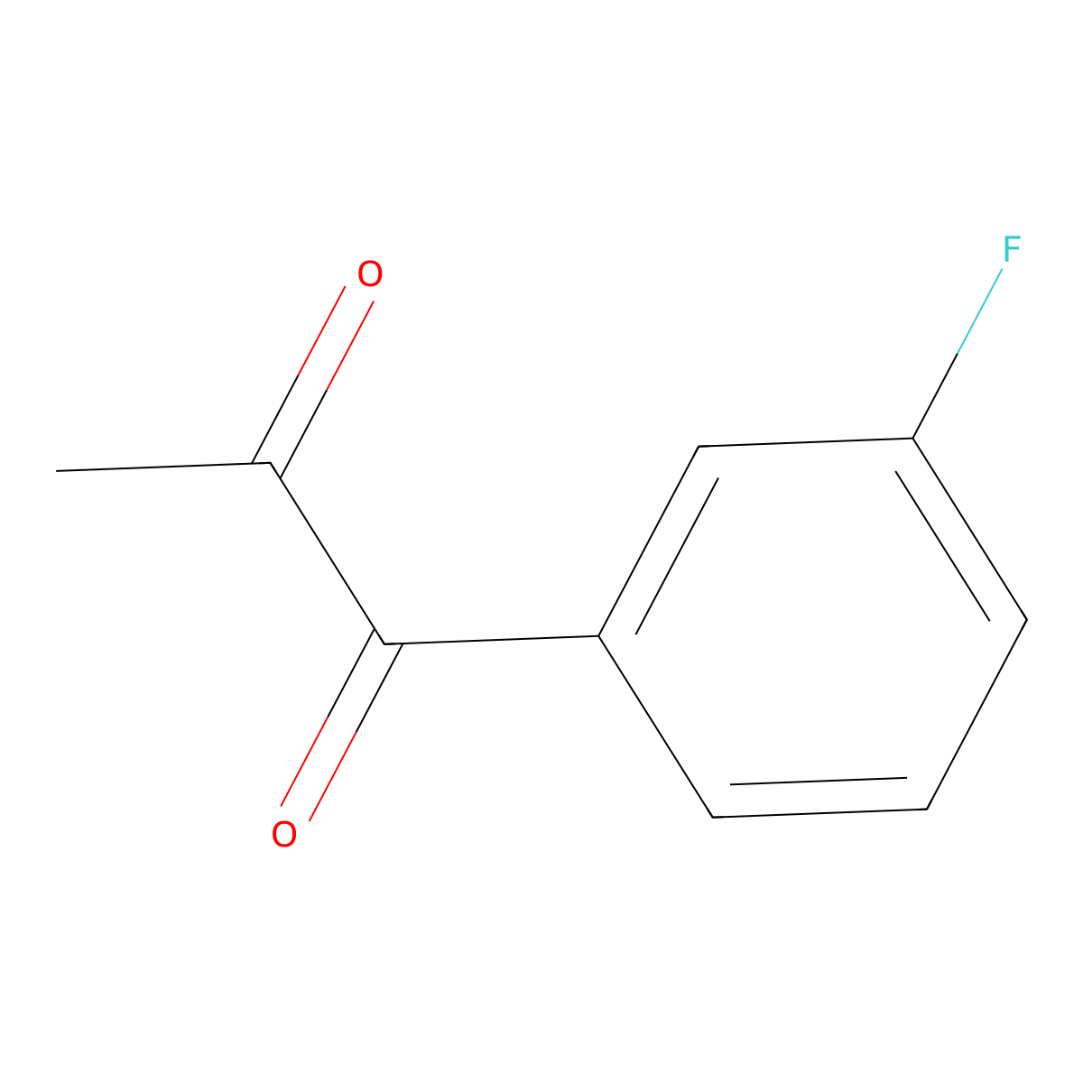 1-(3-Fluorophenyl)propane-1,2-dione molecular structure, CAS 10557-18-3