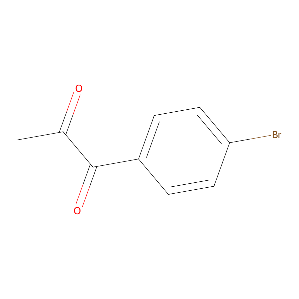 1-(4-Bromophenyl)propane-1,2-dione molecular structure, CAS 10557-20-7
