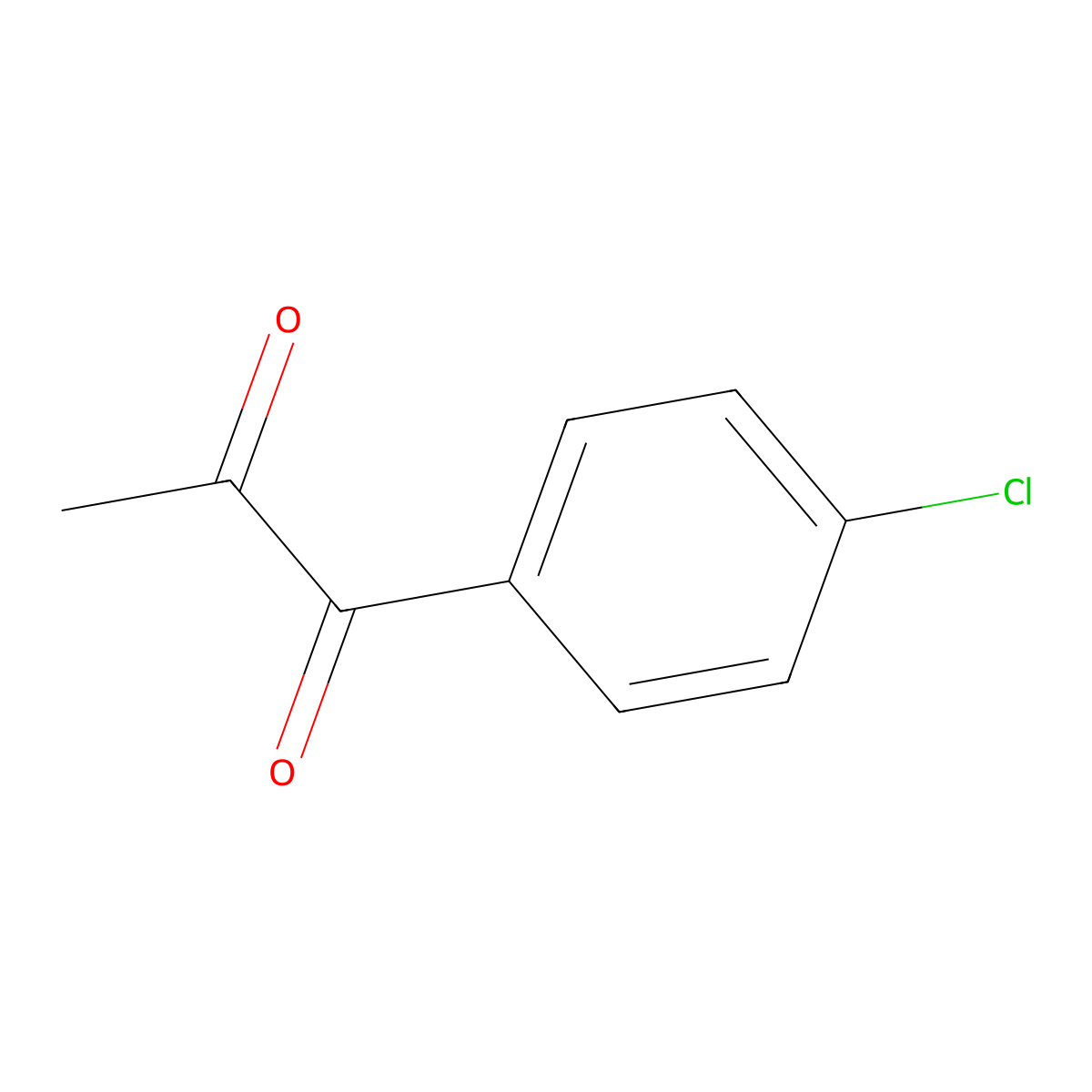 1-(4-Chlorophenyl)-1,2-propanedione molecular structure, CAS 10557-21-8