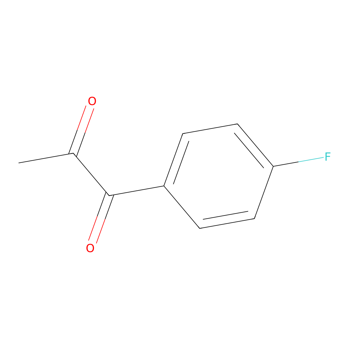 1-(4-Fluorophenyl)propane-1,2-dione molecular structure, CAS 10557-24-1