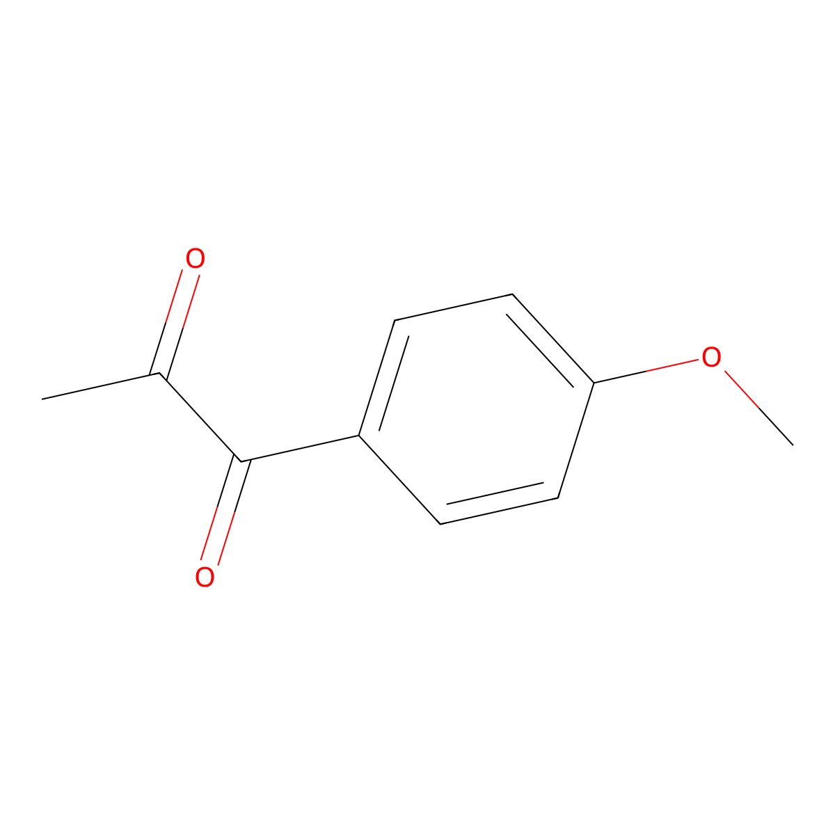 1-(4-Methoxyphenyl)propane-1,2-dione molecular structure, CAS 10557-27-4