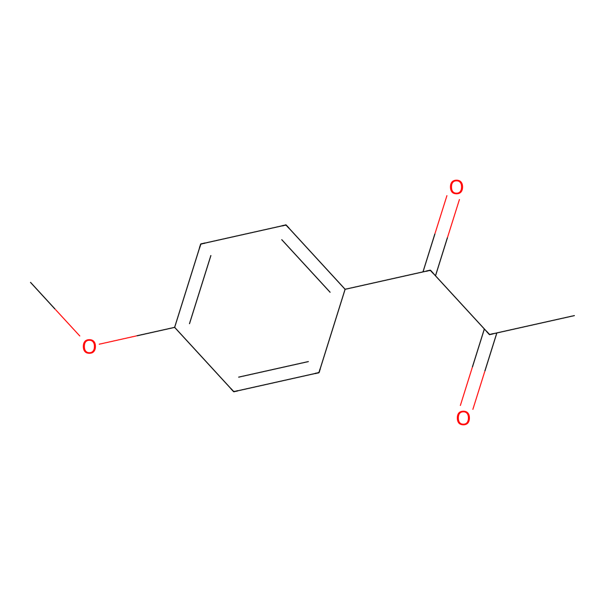 1-(4-Methoxyphenyl)propane-1,2-dione molecular structure, CAS 10557-27-4