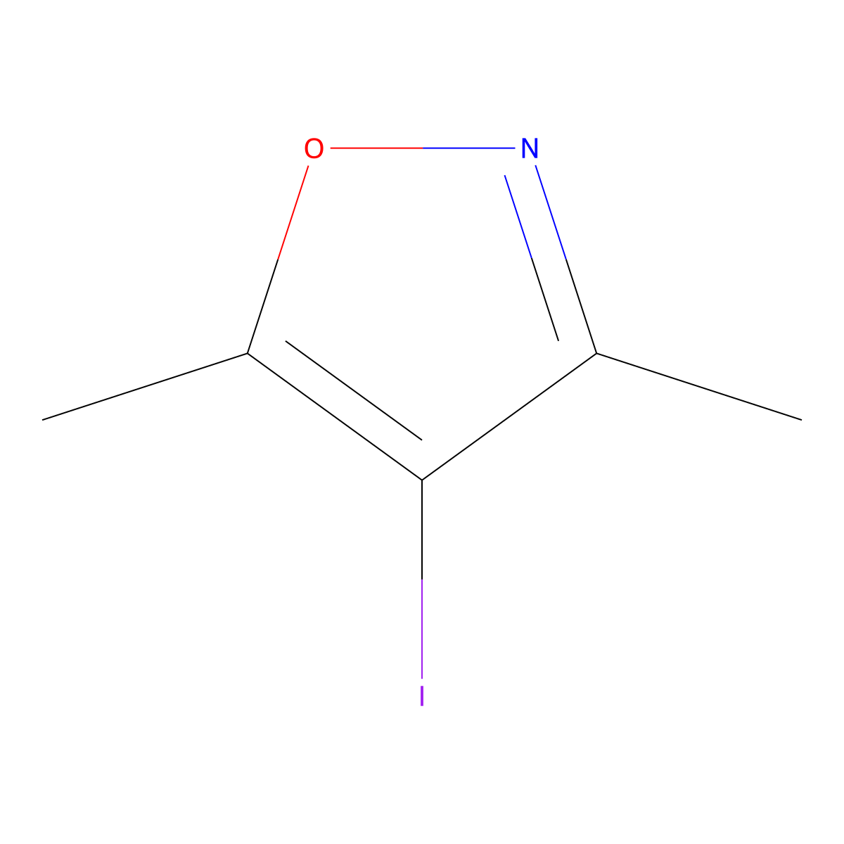 4-Iodo-3,5-dimethyl-1,2-oxazole molecular structure, CAS 10557-85-4